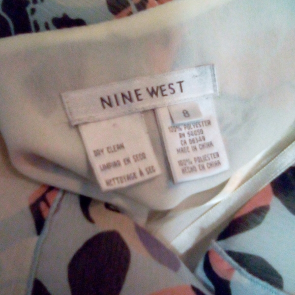 Nine West Floral sheer lined midi skirt - Picture 5 of 5